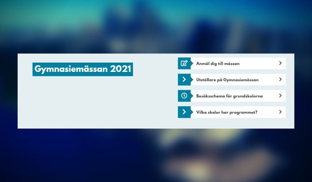 Gymnasiemässan 2021