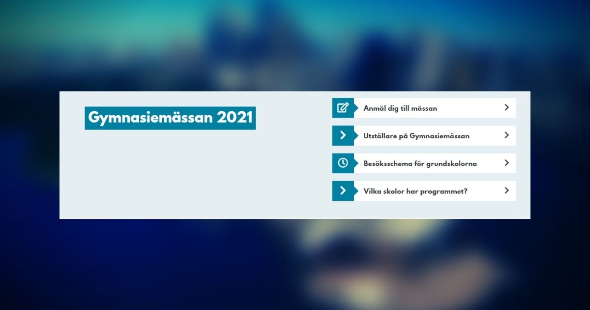 Gymnasiemässan 2021